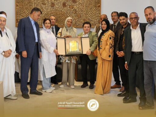 زيارة لافتة لمجلس النواب وأعيان الغرب إلى المؤسسة الليبية للإعلام